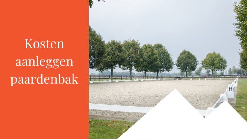 Kosten aanleggen Paardenbak